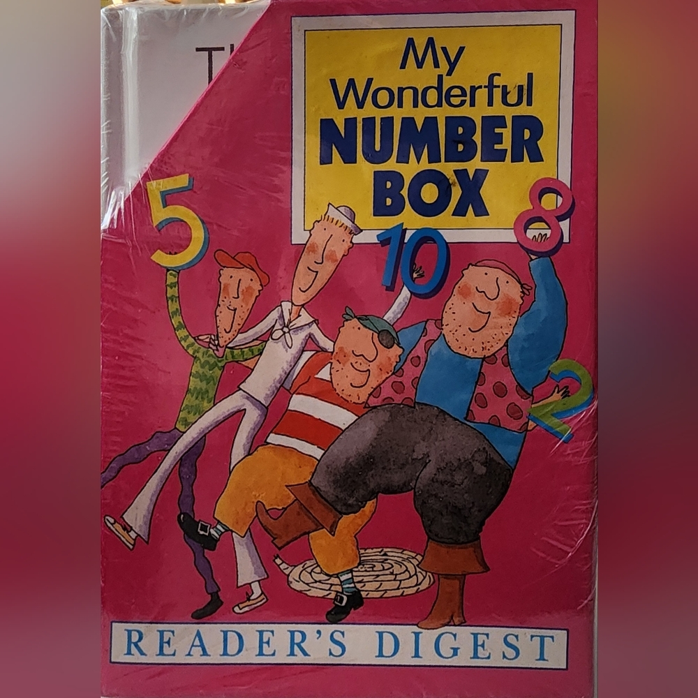 1994 Readers Digest Kids My Wonderful Number Word Box Book Set BENIFITS CHARITY